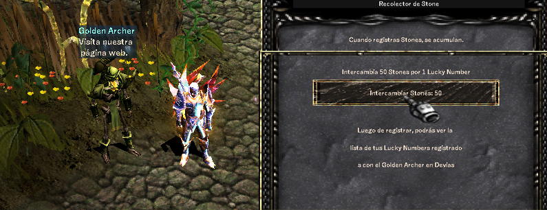 Sistema de bingo o ejemplo visual