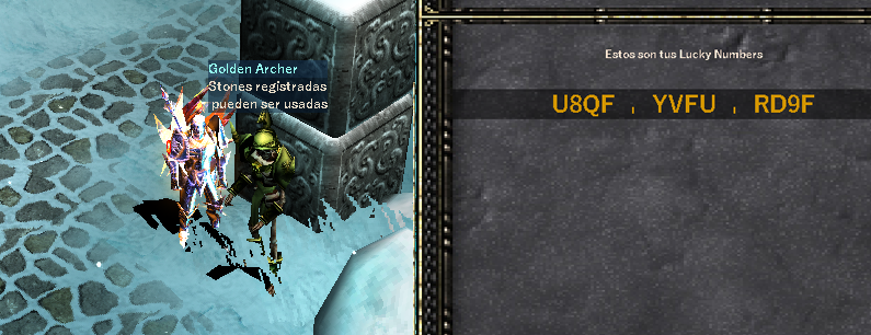 Sistema de bingo o ejemplo visual